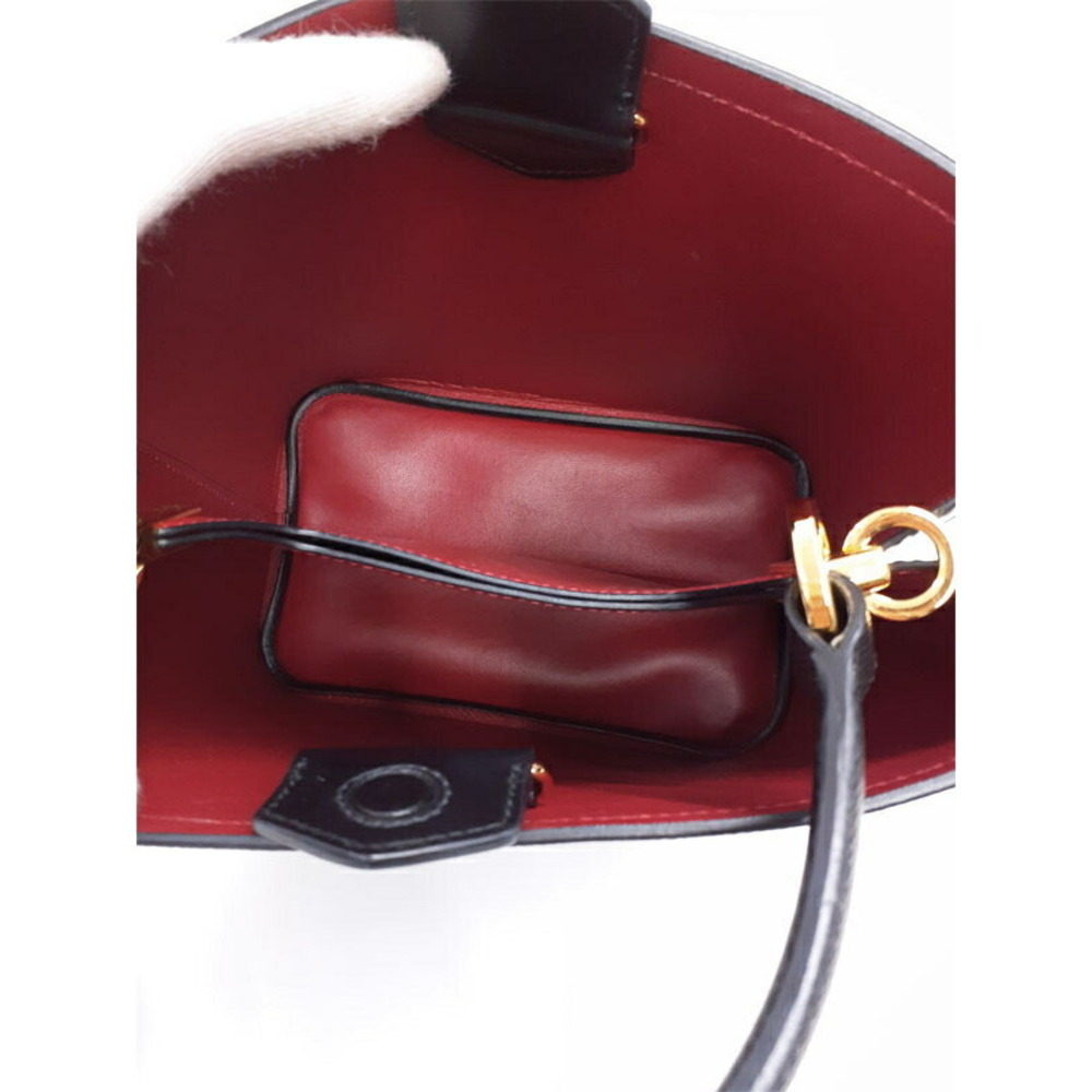 Prada Panier Saffiano leather bucket Crossobdy Shoulder bag Black - Picture 3 of 9